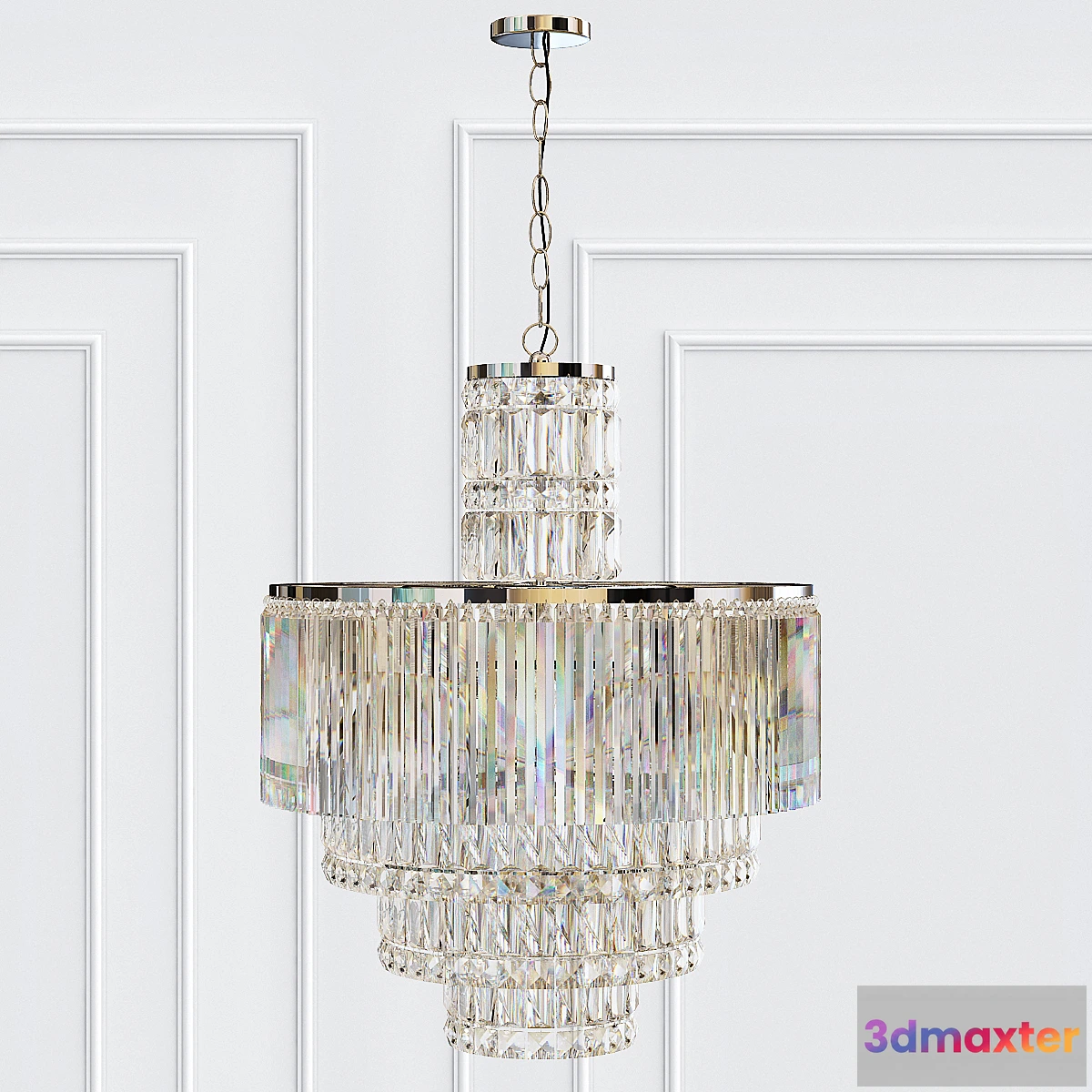 1463336 - Rossborough 8-Light Crystal Chandelier 3D Max