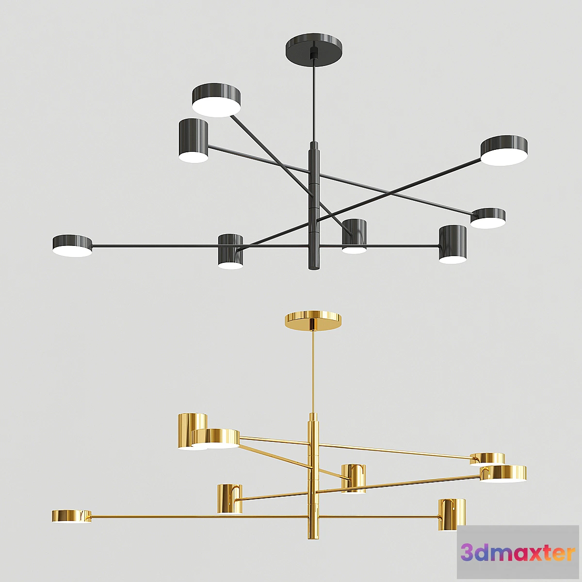 1463410 - NORDIC GARNER - MODERN LOFT CHANDELIER 3D Max