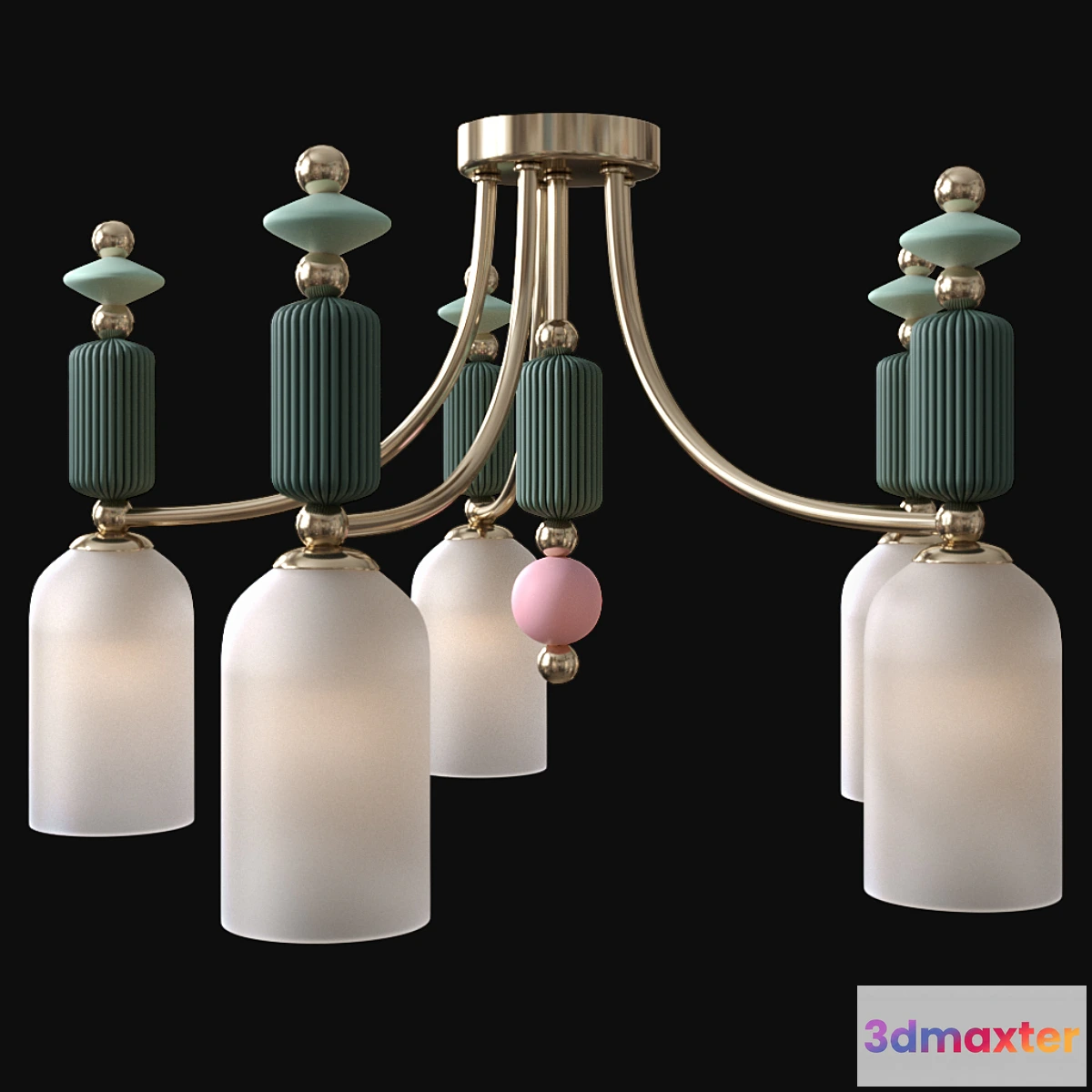 1463518 - Ceiling chandelier Odeon Light 4861 _ 5C CANDY 3D Max