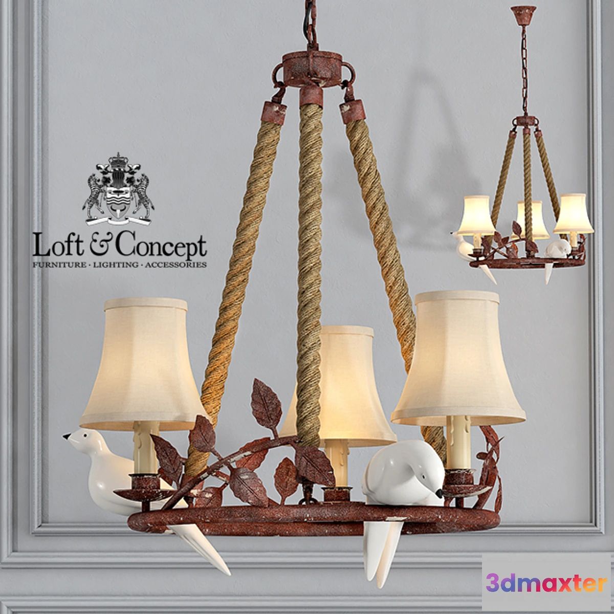 1463676 - Chandelier Norman Bird Forest 3 3D Max