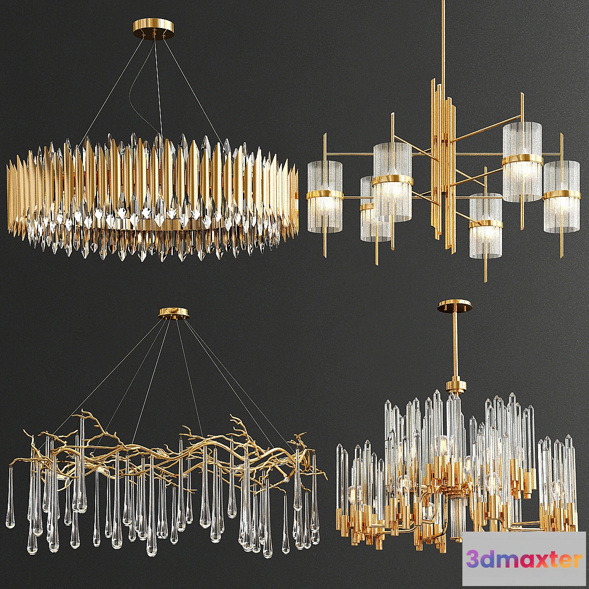 1464354 - Collection of impression chandeliers_2 3D Max