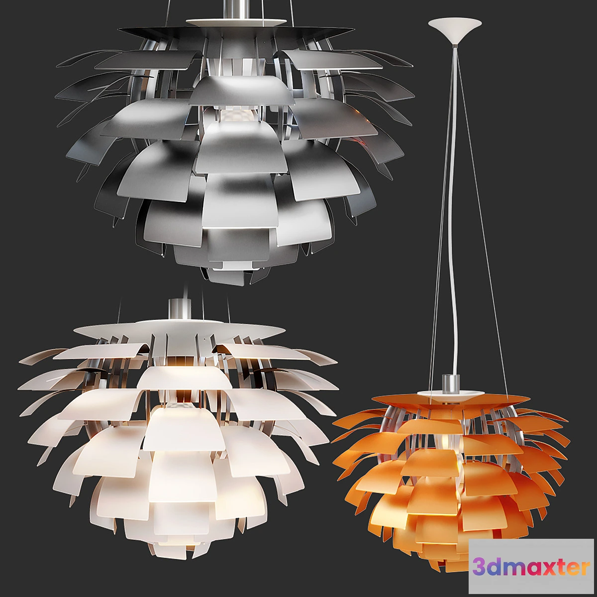 1464890 - PH Artichoke Pendant 3D Max