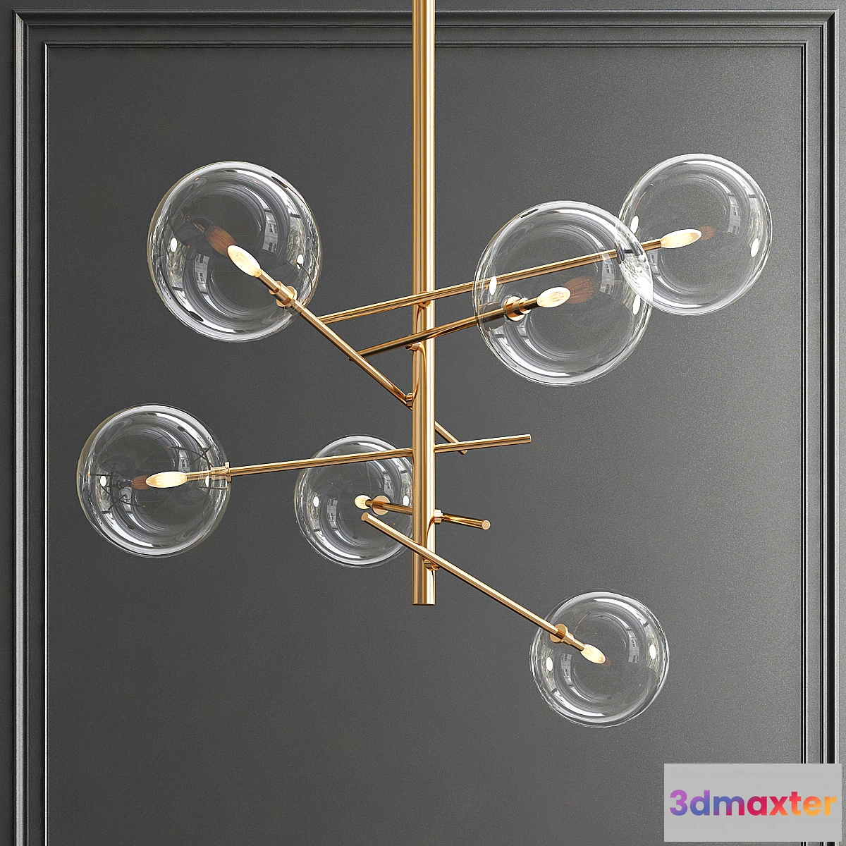 1465158 - Bolle Hanging Lamp Gallotti & Radice 3D Max