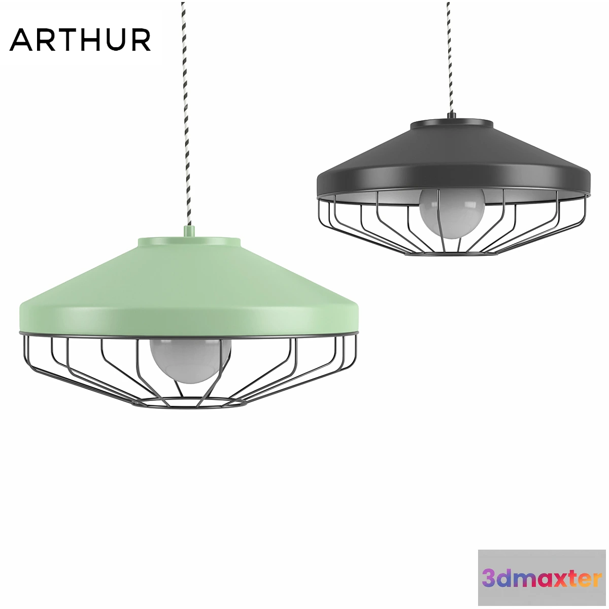 1465226 - Arthur Shallow Pendant Lamp 3D Max