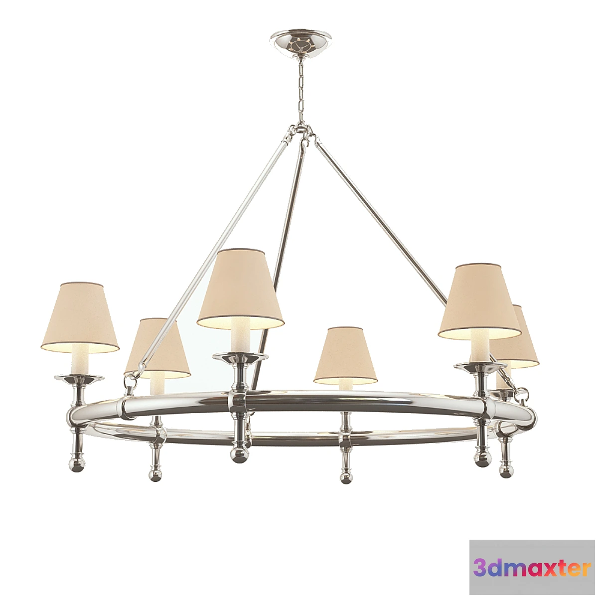 1465830 - EF Chapman In Classic Polished Nickel Ring 3D Max