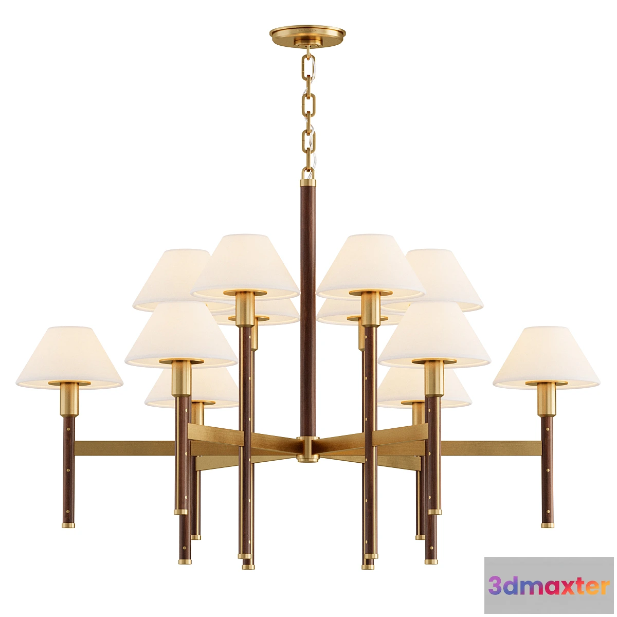 1465934 - Ralph Lauren - Radford Large 2 Tier Chandelier 3D Max