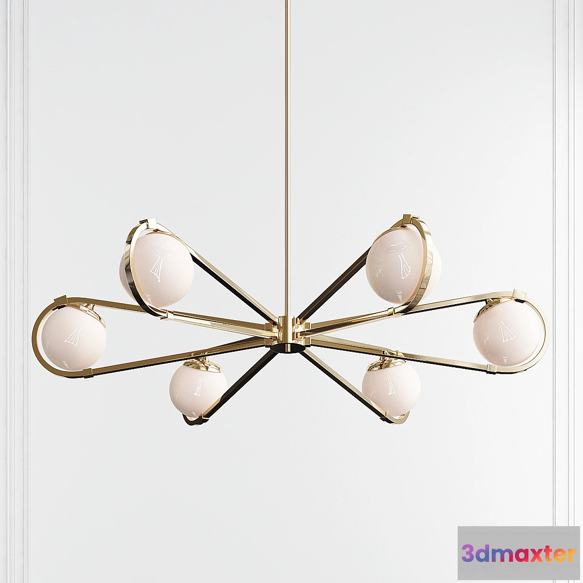 1466122 - Montvale Chandelier by Currey & Company 3D Max