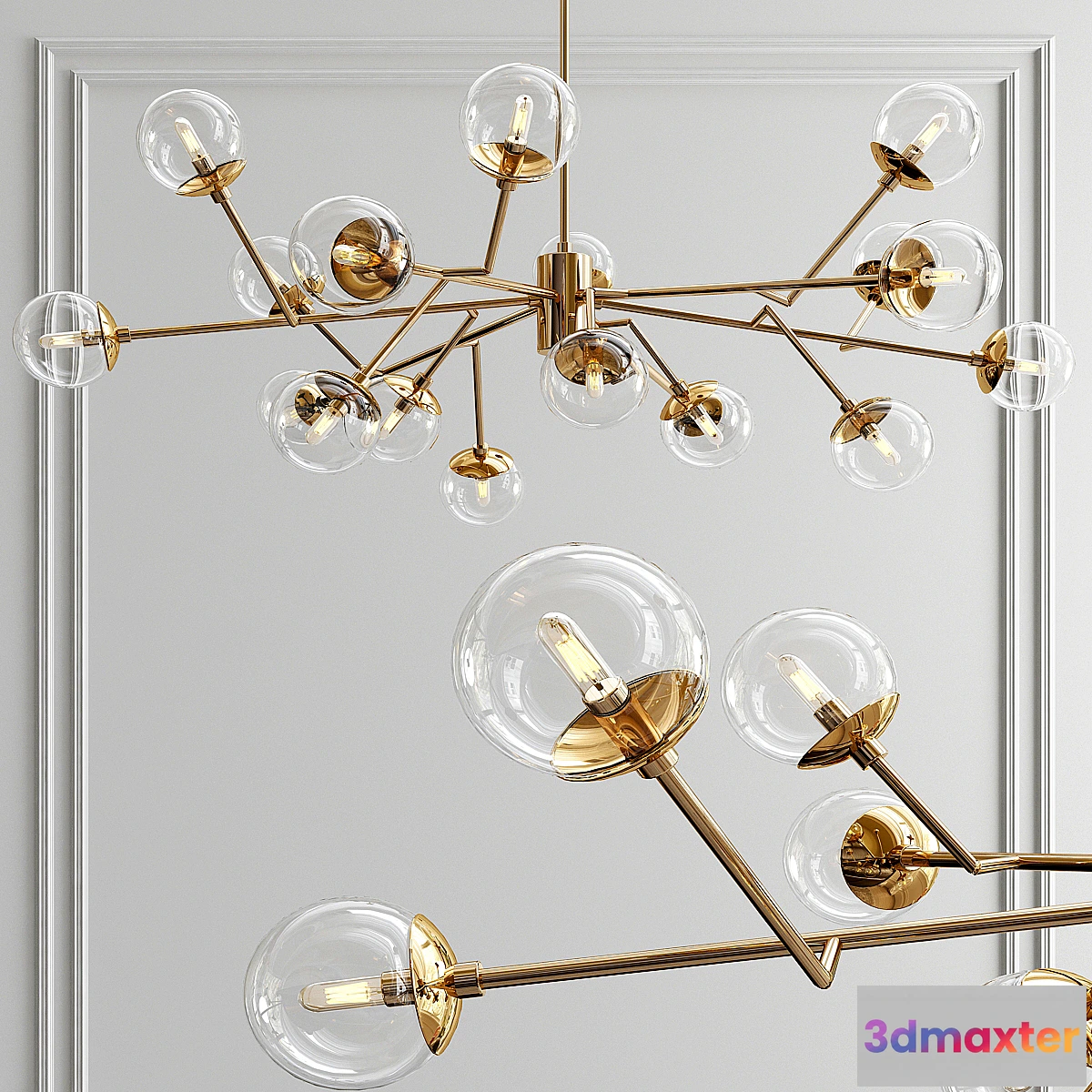1466416 - Dallas medium chandelier 3D Max