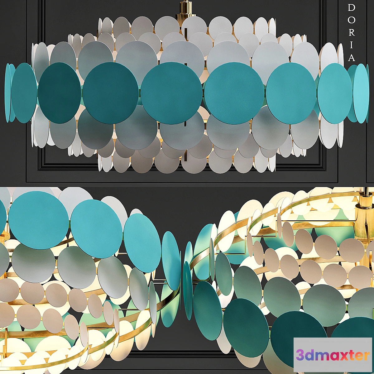 1466512 - Doria leuchten hanging lamp 3D Max