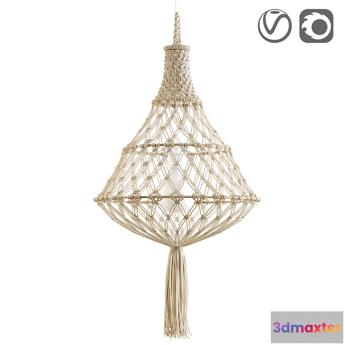 1466892 - Macrame lampshade INDILA 3D Max