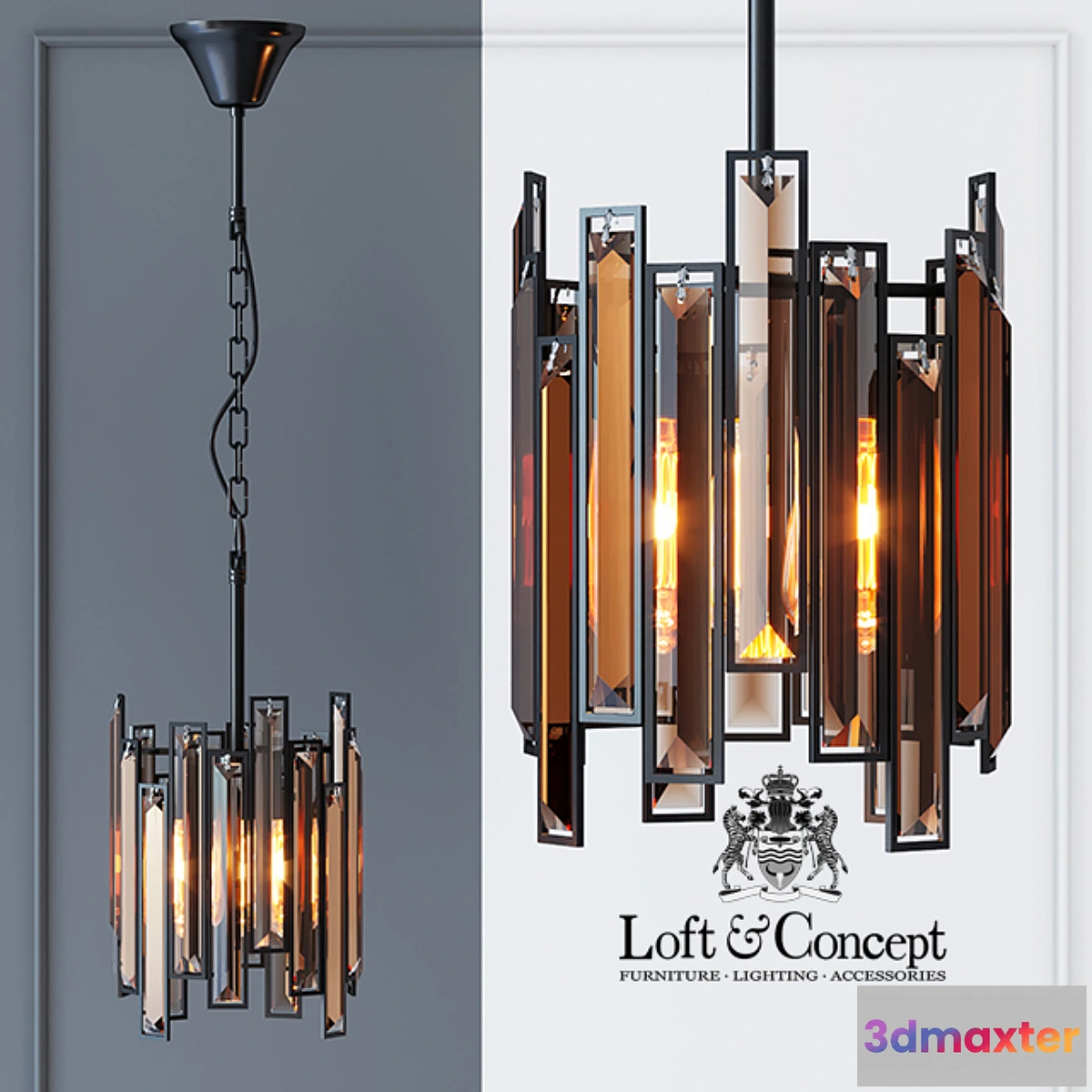 1467018 - Suspension light Darkness Pendant 3D Max