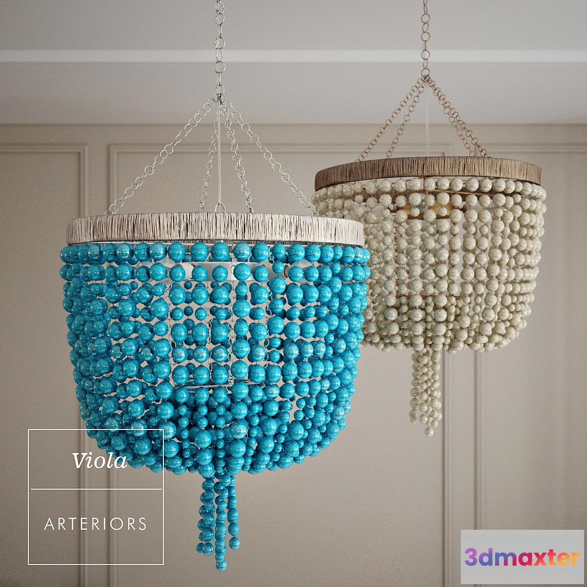 1467252 - Viola Chandelier by Arteriors 3D Max