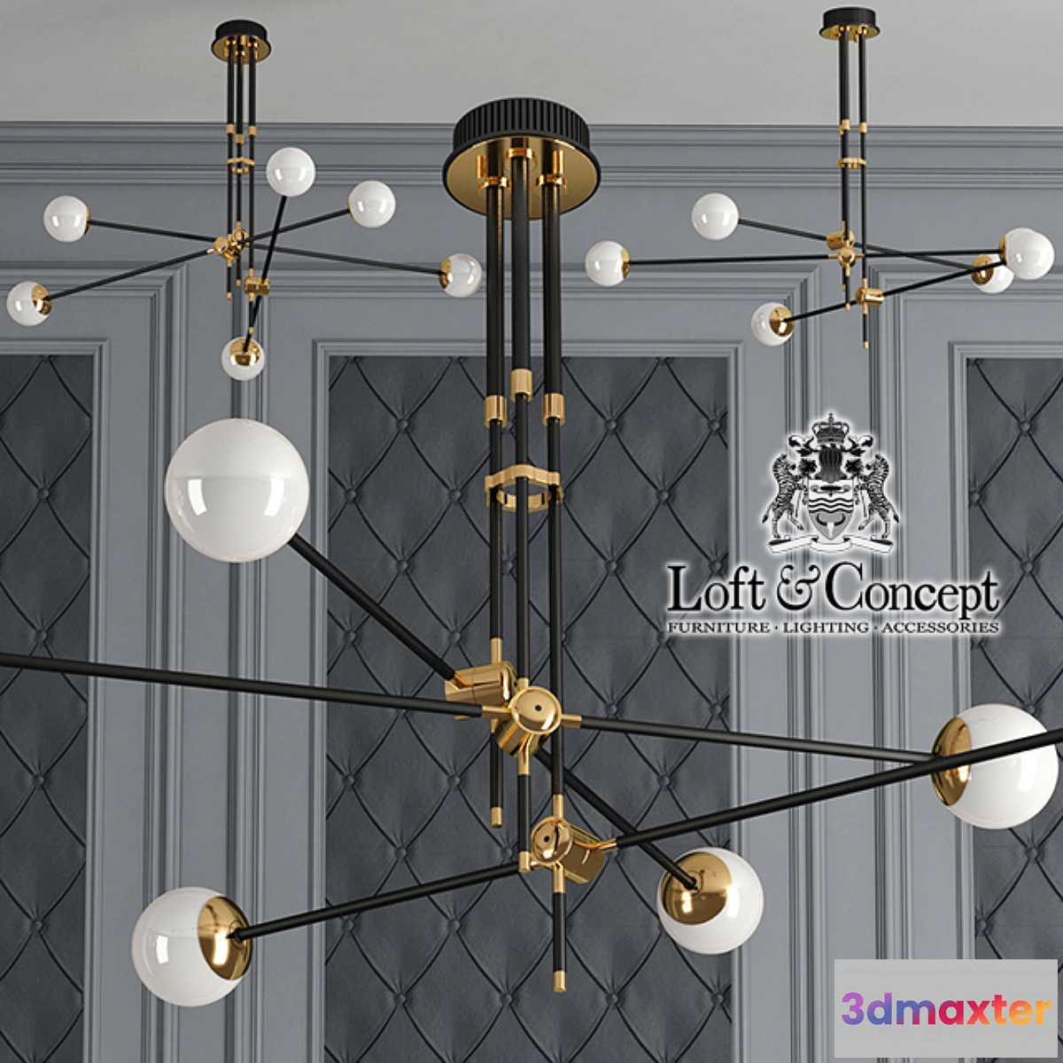 1467706 - Chandelier Bullarum Si-6 Chandelier 3D Max