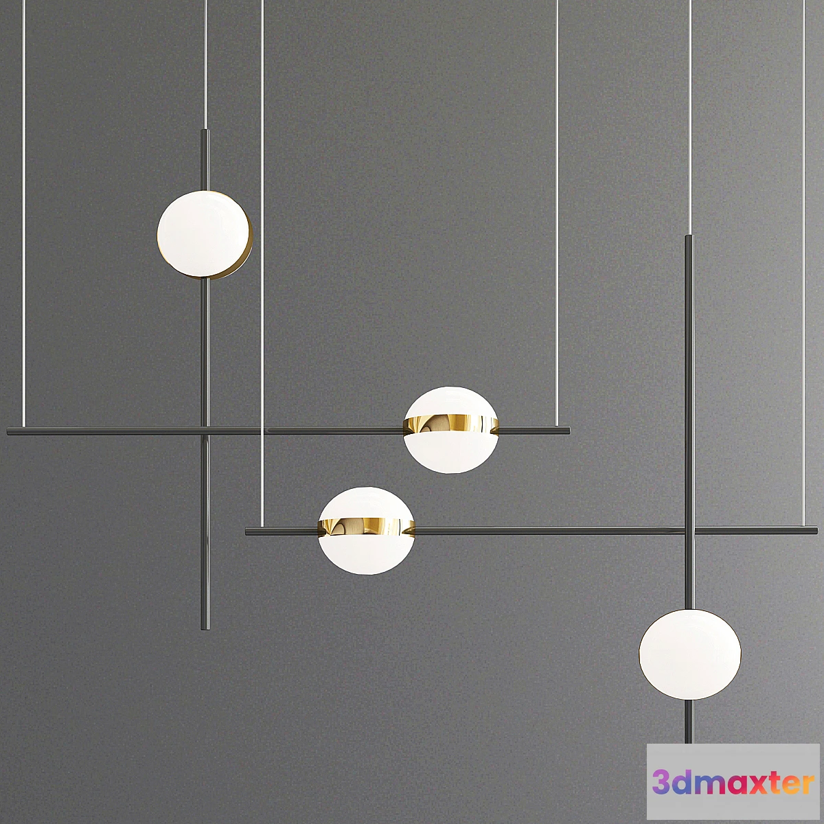 1467910 - Mantra cuba chandeliers 3D Max