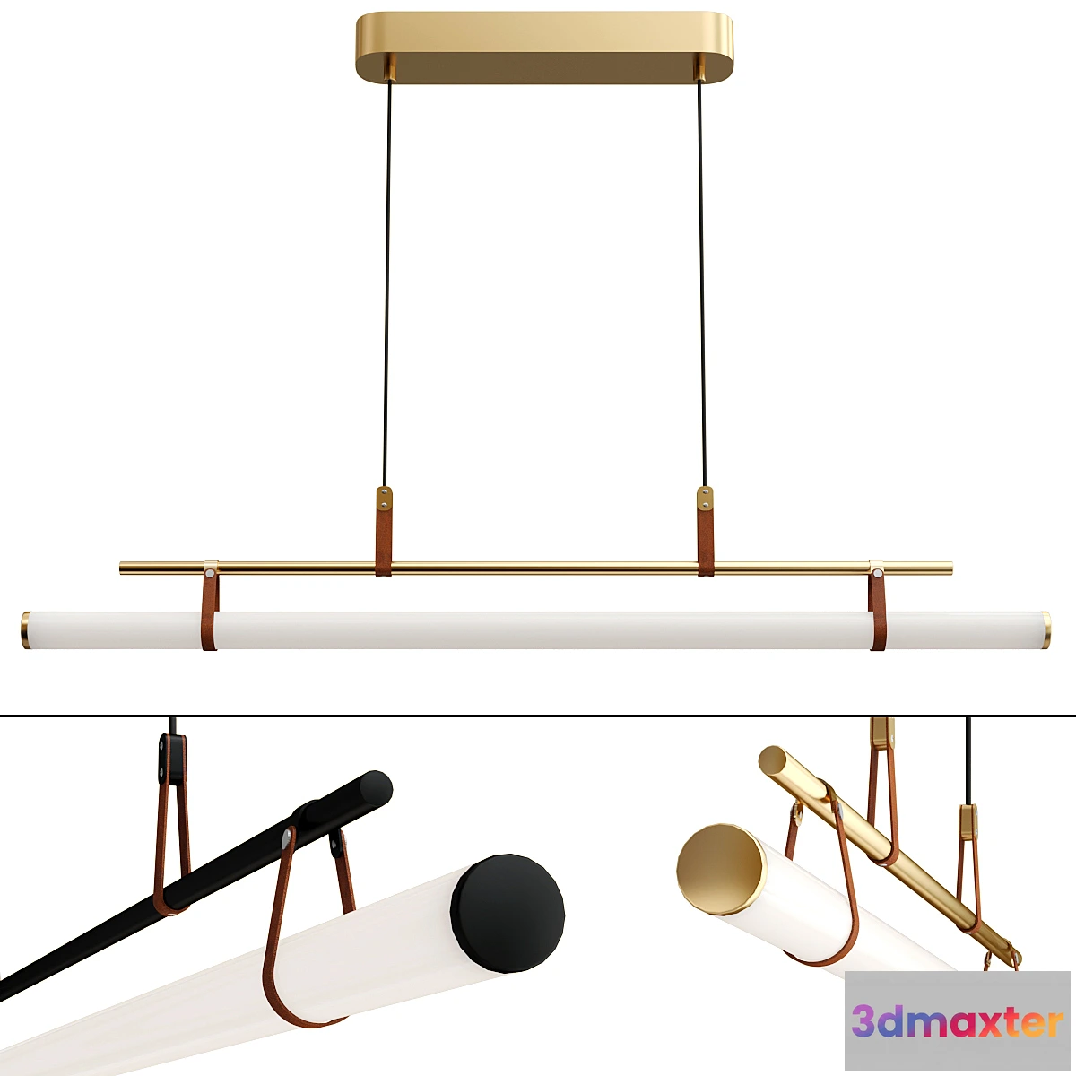 1468018 - Lucien Tube Chandelier 3D Max