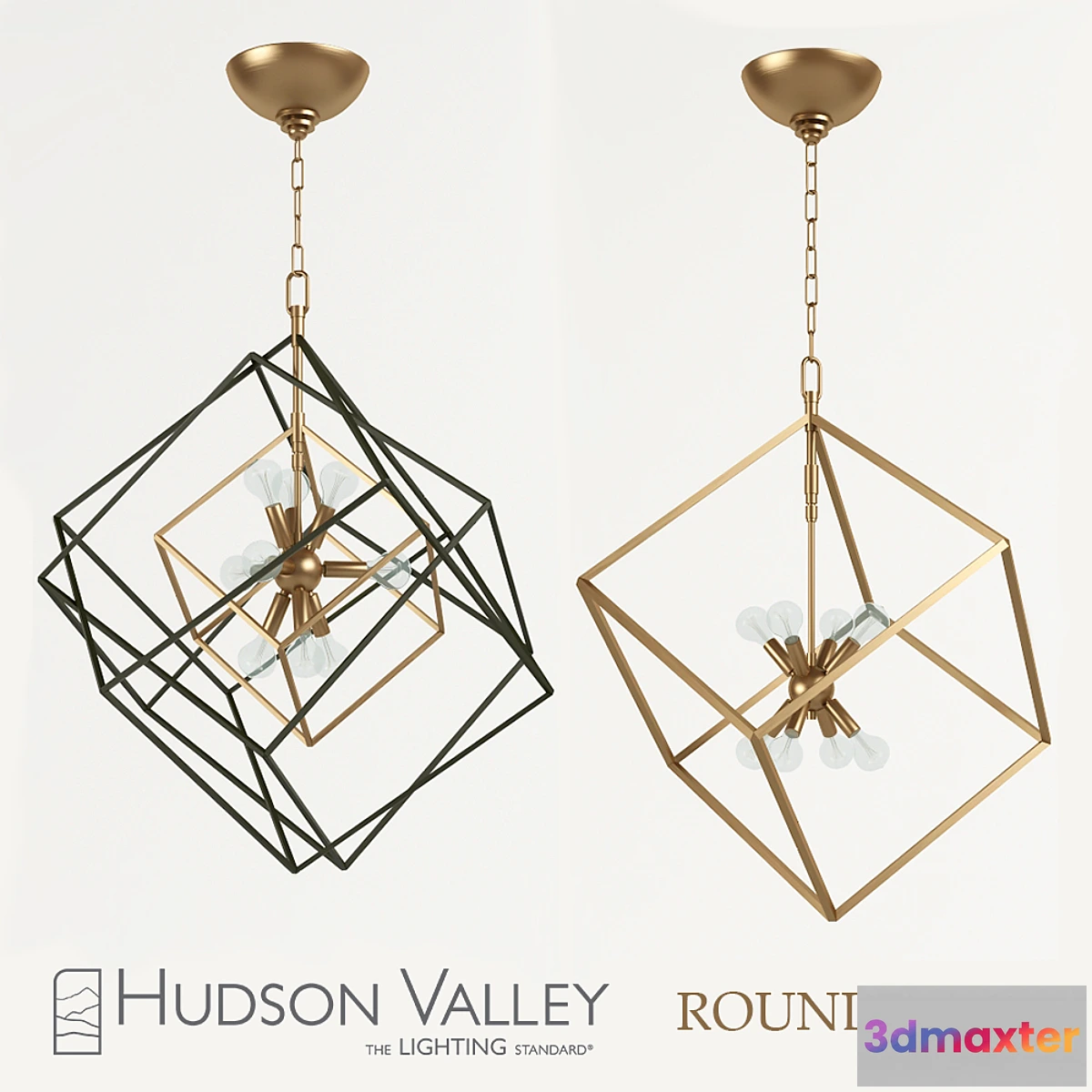 1468720 - Hudson Valley Roundout Chandeliers 3D Max