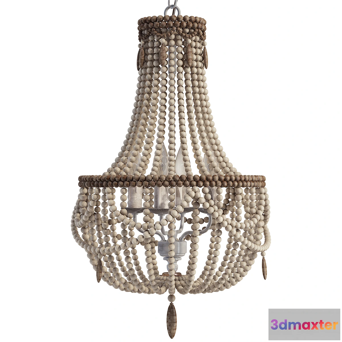 1468746 - Boho Rustic Bead Chandelier 3D Max