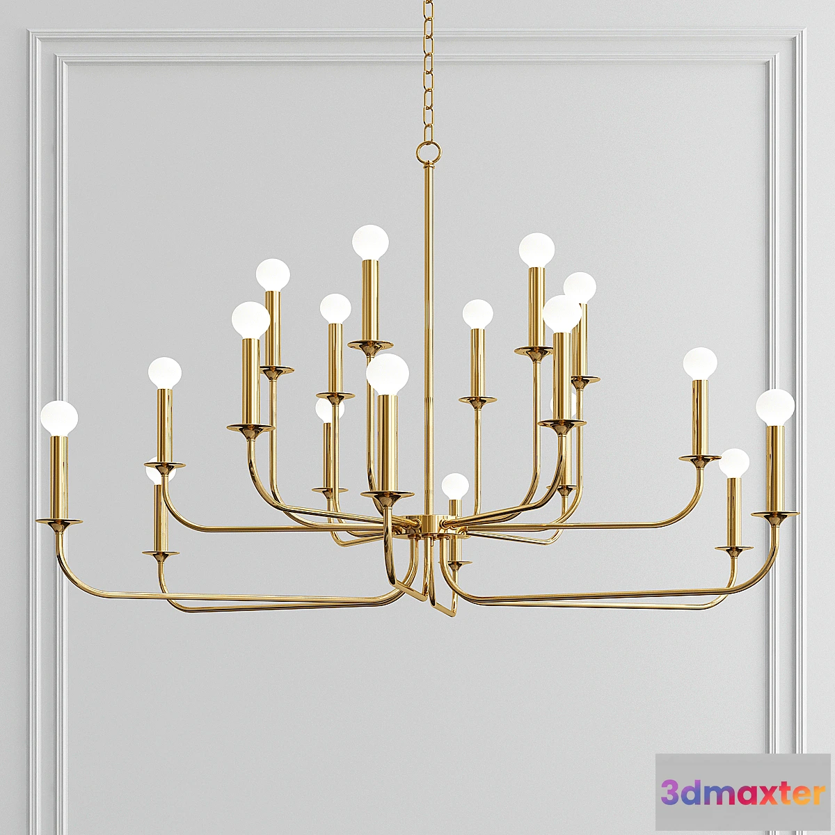 1469116 - Ateriors Breck 2-tier Chandelier 3D Max
