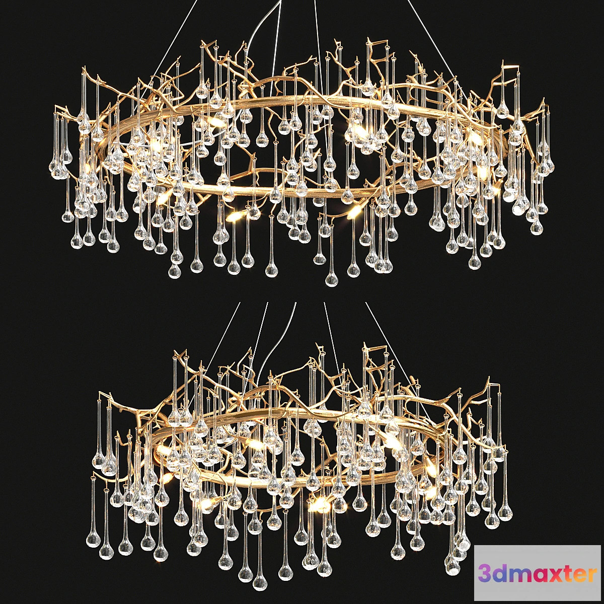 1469266 - Droplight Chandelier by OasisLamps 3D Max