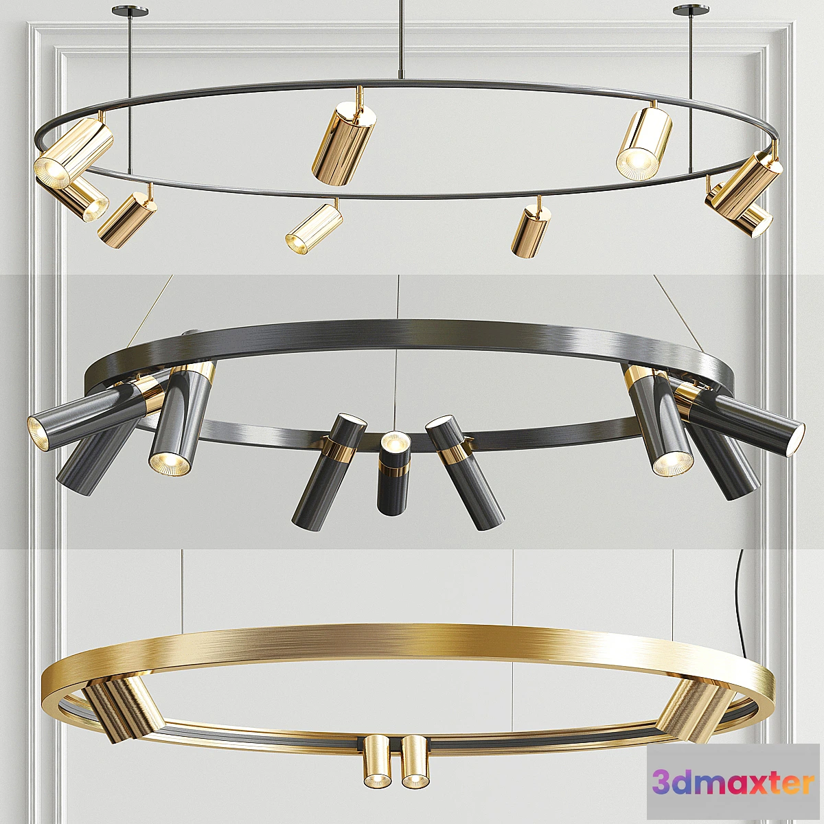 1469734 - Suspension Brand Ring Light - 3 type 3D Max