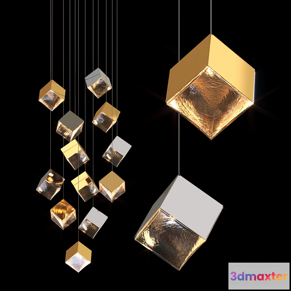 1469860 - Pendant lamp bomma PYRITE 3D Max