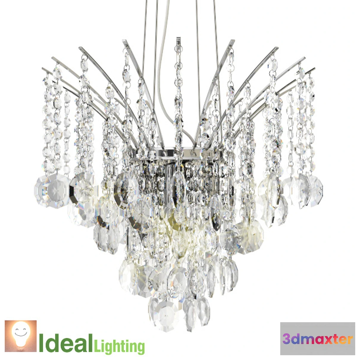 1470082 - Crystal chandelier IDEAL LUX 41782 3D Max