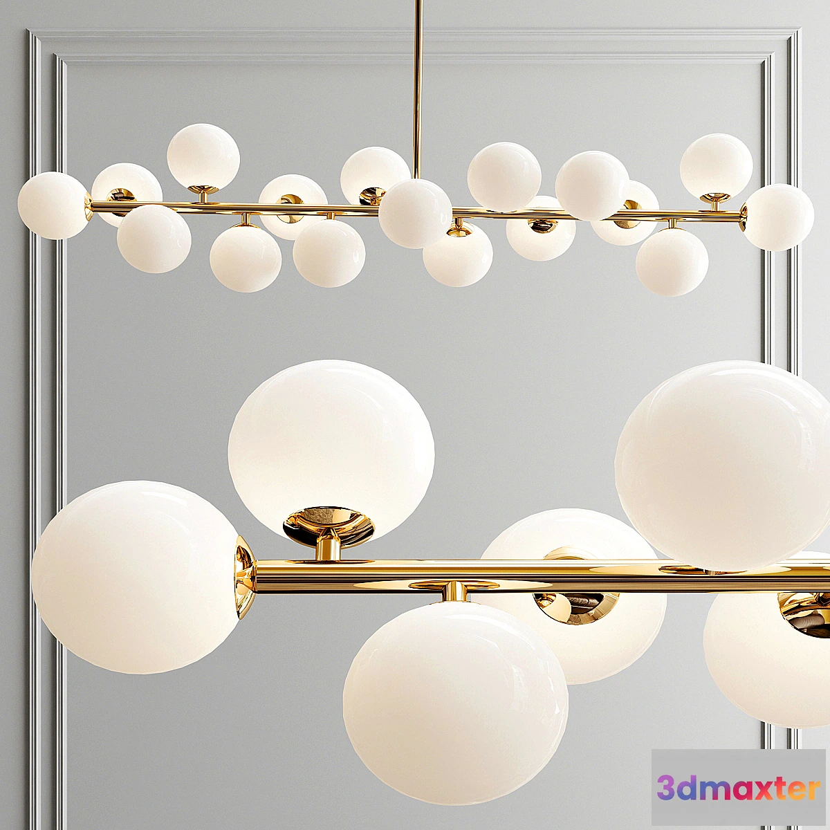 1470182 - Bubble Stik Cold Chandelier 3D Max