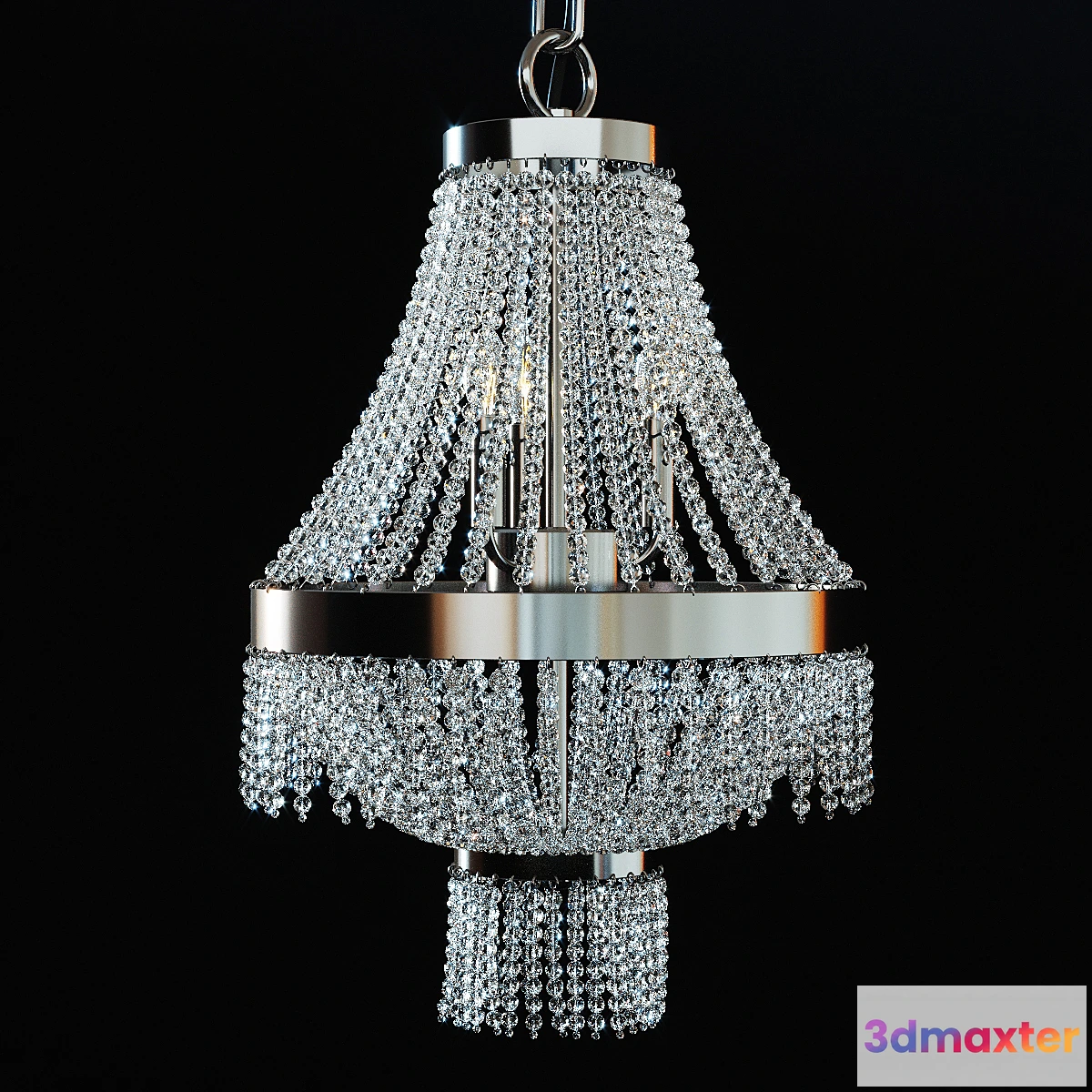 1470784 - Crystal lamp Ideal Lux Augustus SP4 cromo 3D Max
