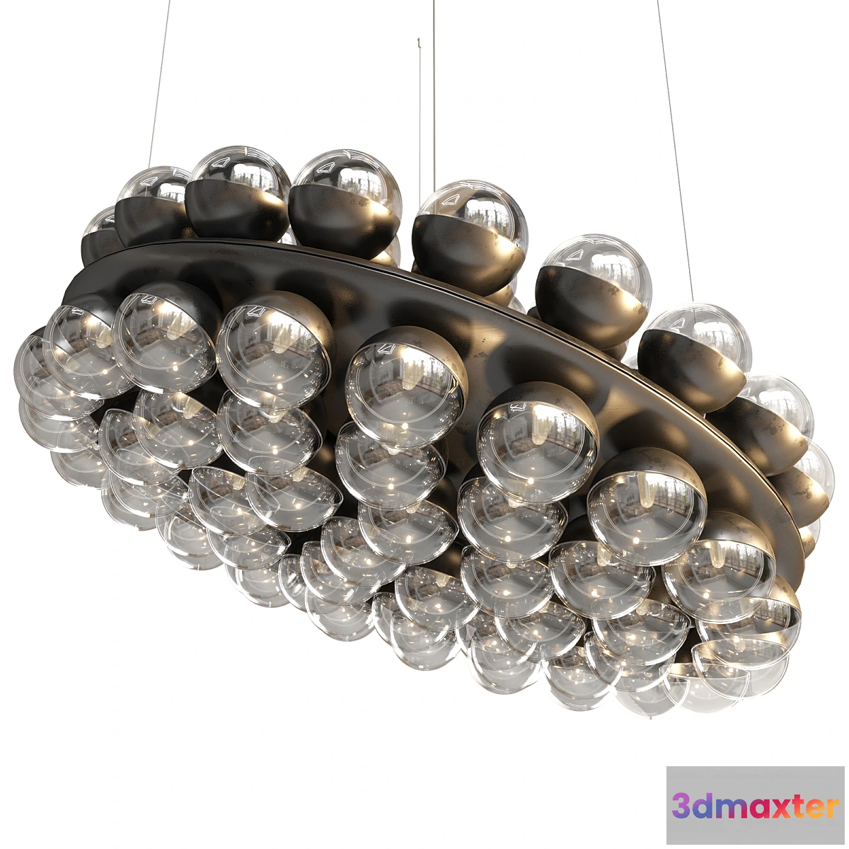 1470964 - Prop Light round double Chandelier Moooi 3D Max