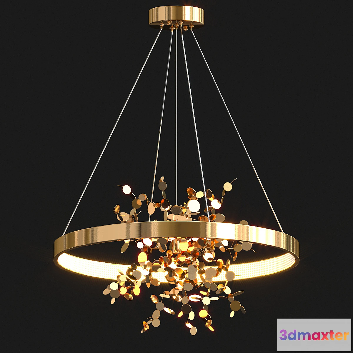 1472346 - Felisa Coin round chandelier 3D Max