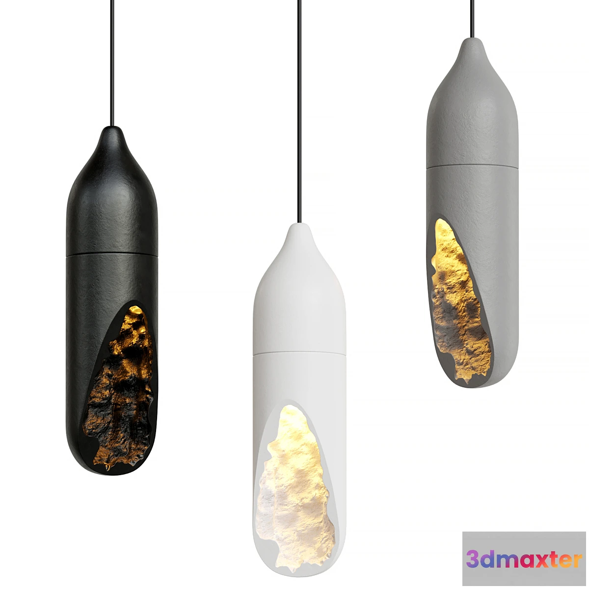 1472372 - A GYPSUM MOONSCAPE THE SELTANICA LAMP 3D Max