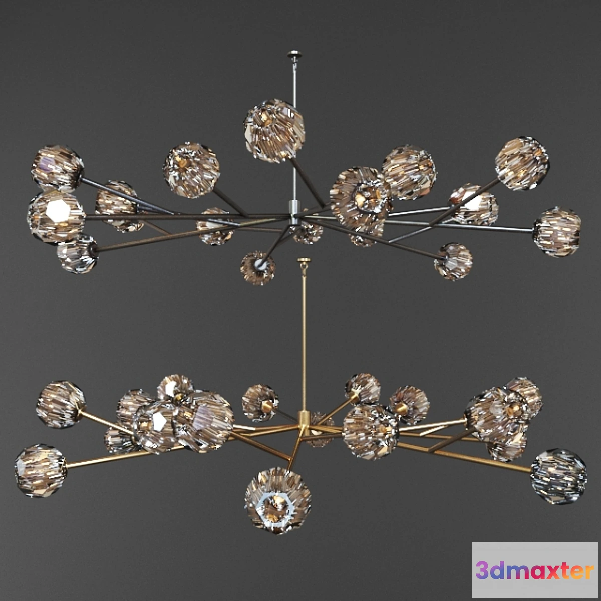 1472390 - BOULE DE CRISTAL ROUND CHANDELIER 3D Max