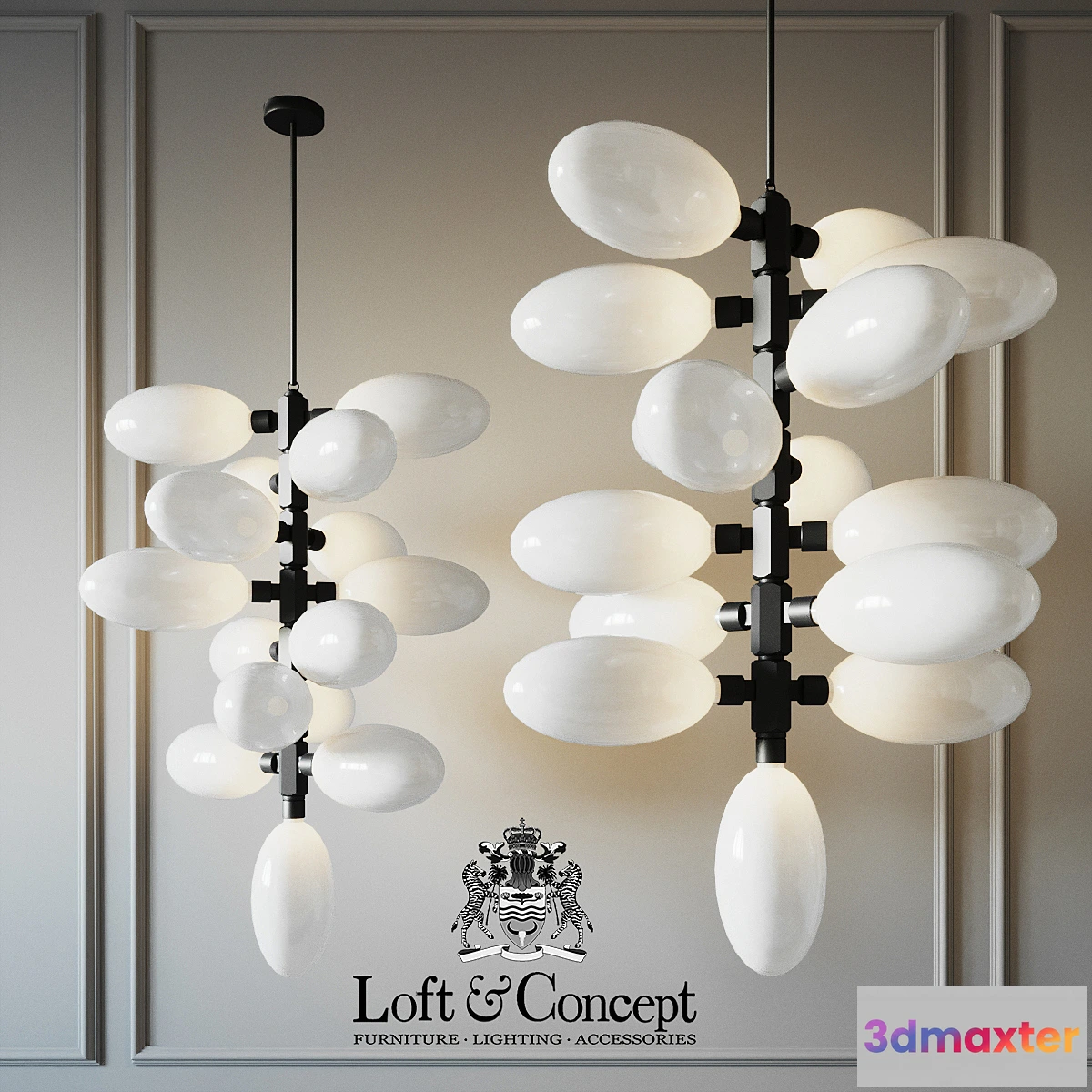 1472626 - Chandelier kingdom column 15 designed 3D Max