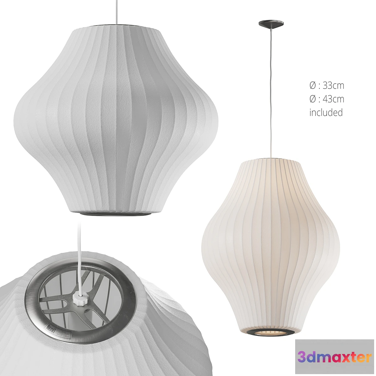 1472630 - Nelson Pear Bubble Light 3D Max