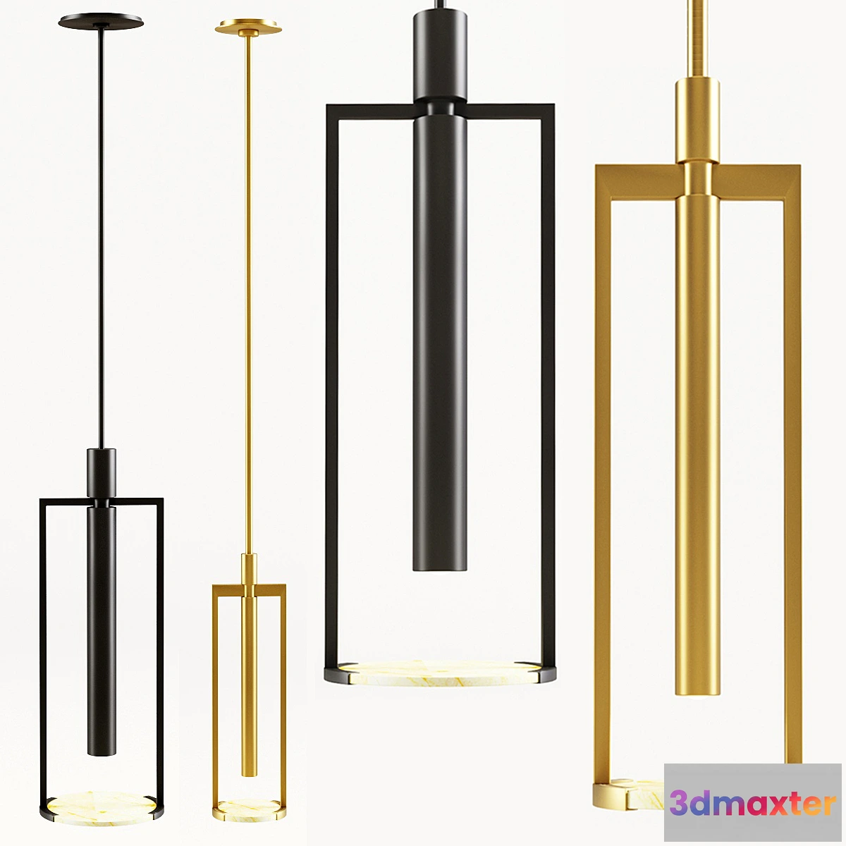 1473648 - Melange Small and Medium Floating Disc Pendant 3D Max