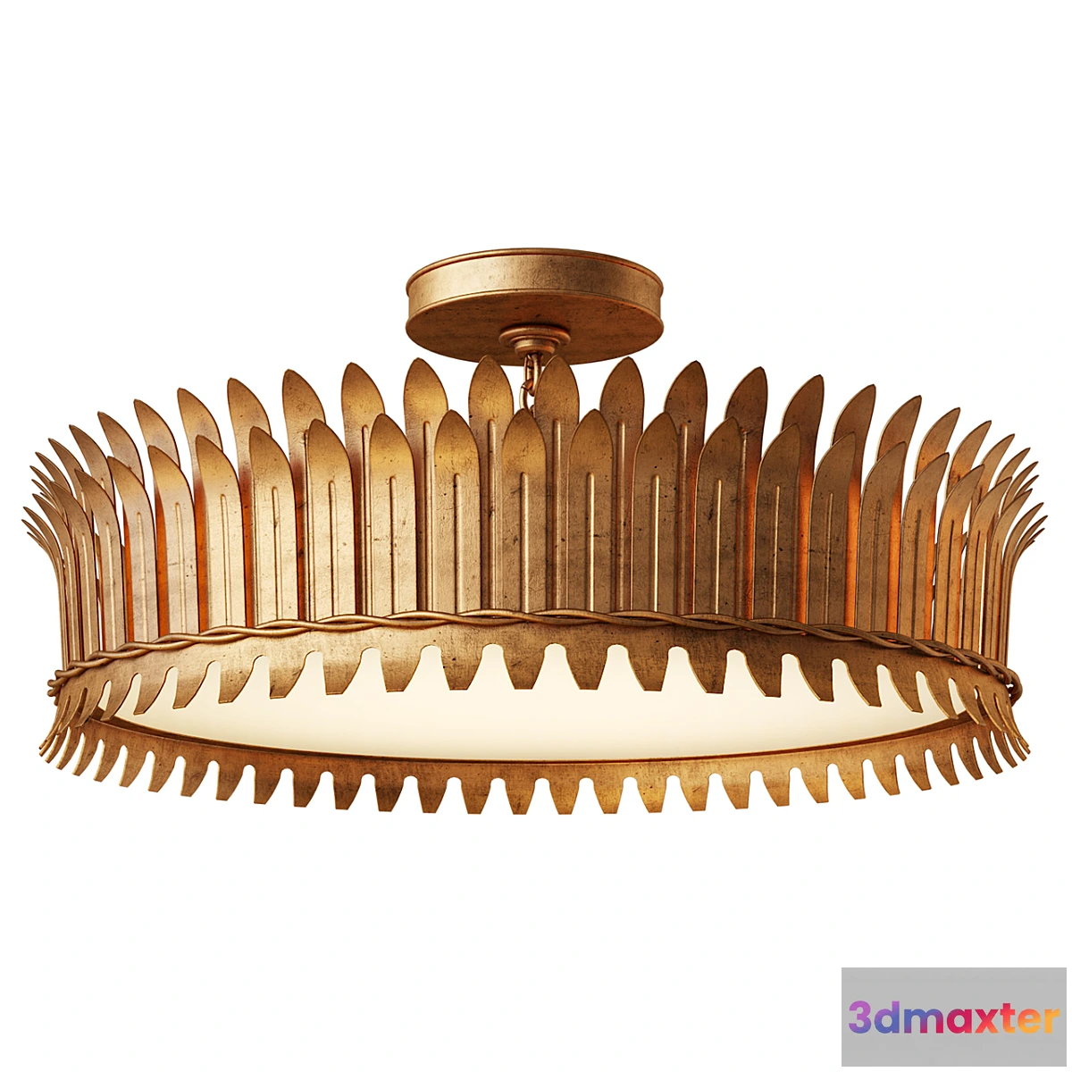 1474046 - Leslie 20 “Semi-Flush in Various Colors 3D Max