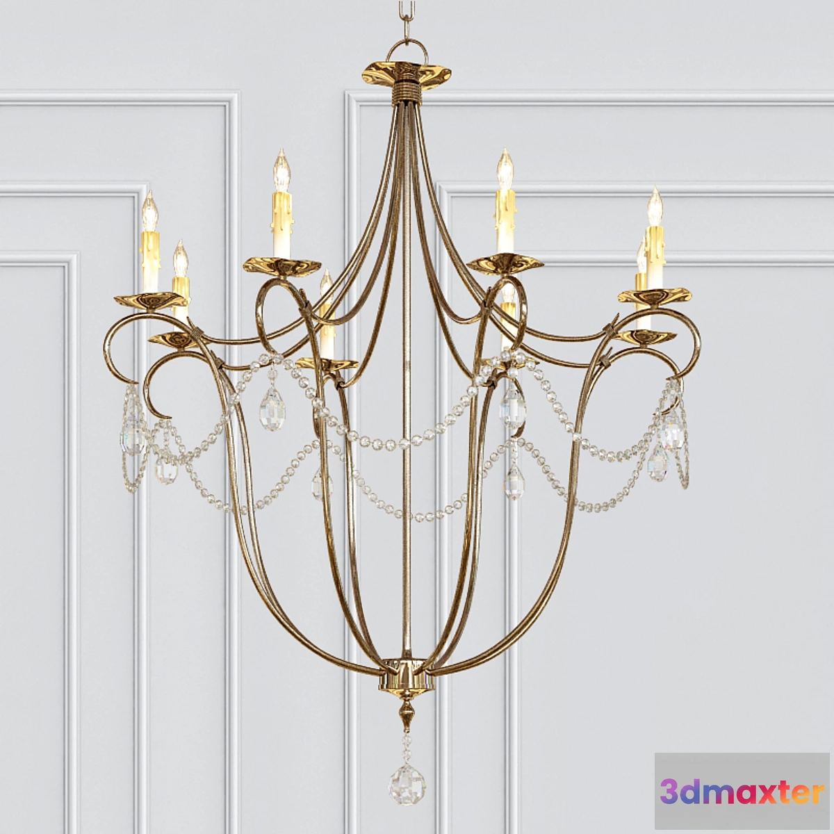 1474194 - Crystal Lights Chandelier 3D Max
