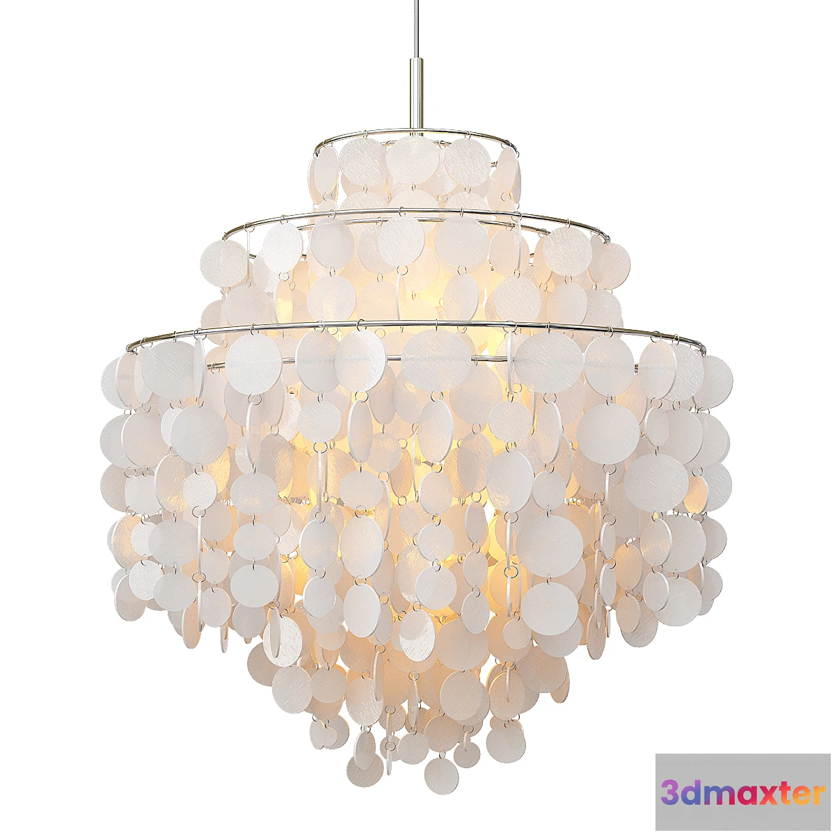 1474300 - Round Capiz Chandelier_2 3D Max