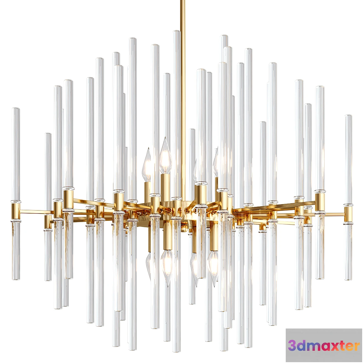 1474364 - DIVINE Wide Chandelier 3D Max
