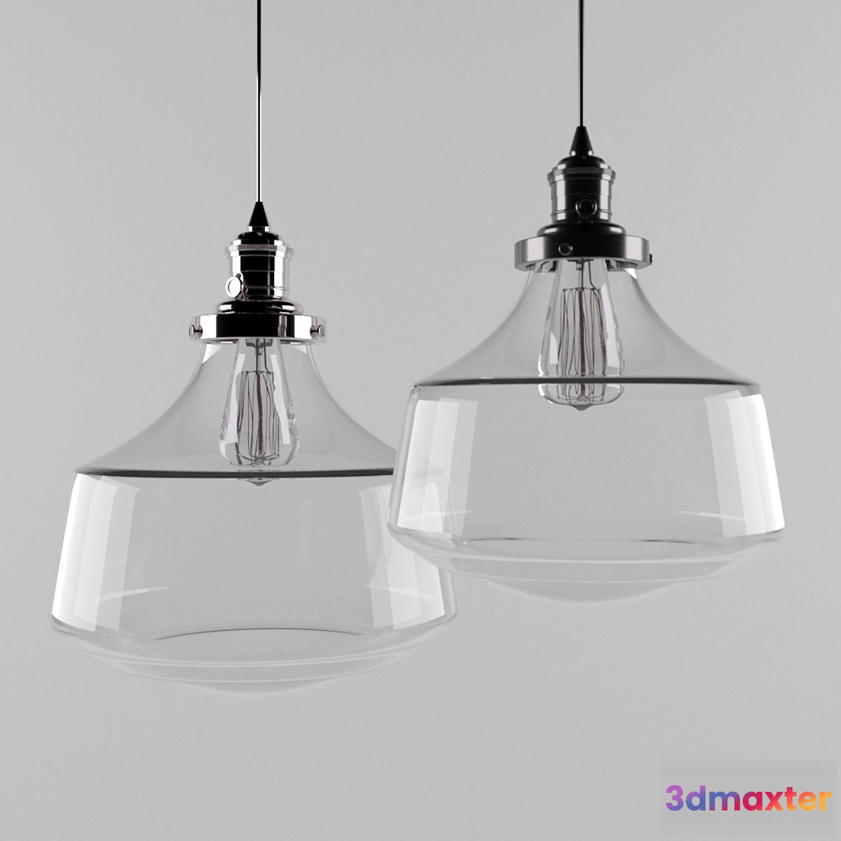 1475080 - Pottery Barn Classic Schoolhouse Pendant 3D Max