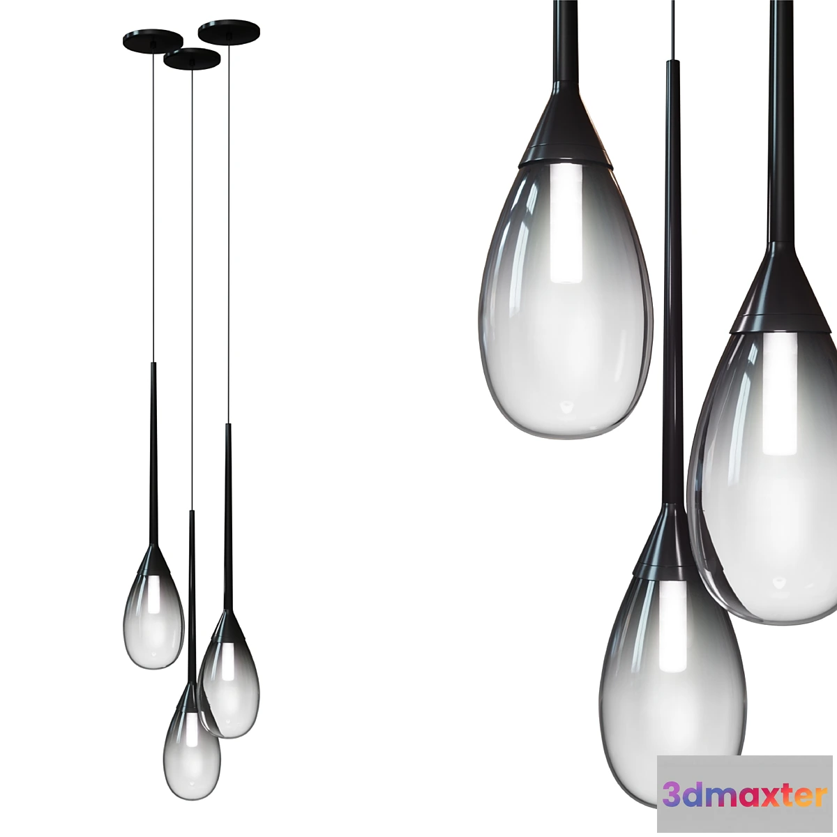 1475224 - parisone ™ LED Pendant 3081.25K (sonneman Parisone ™ Collection) 3D Max