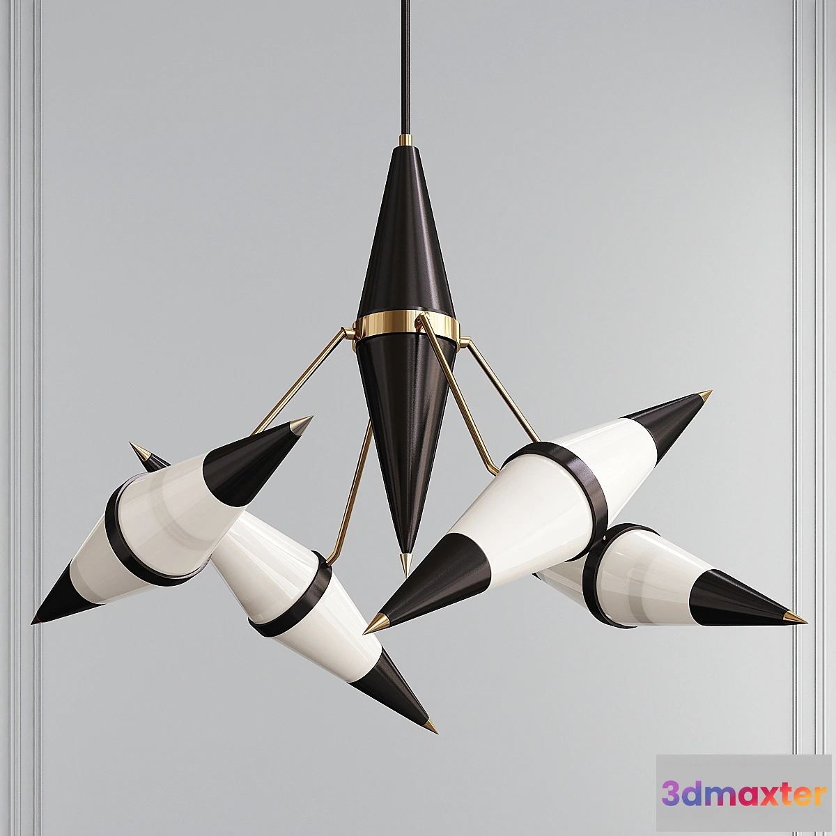 1475650 - Stilnovo Original MidCentury Chandelier 3D Max