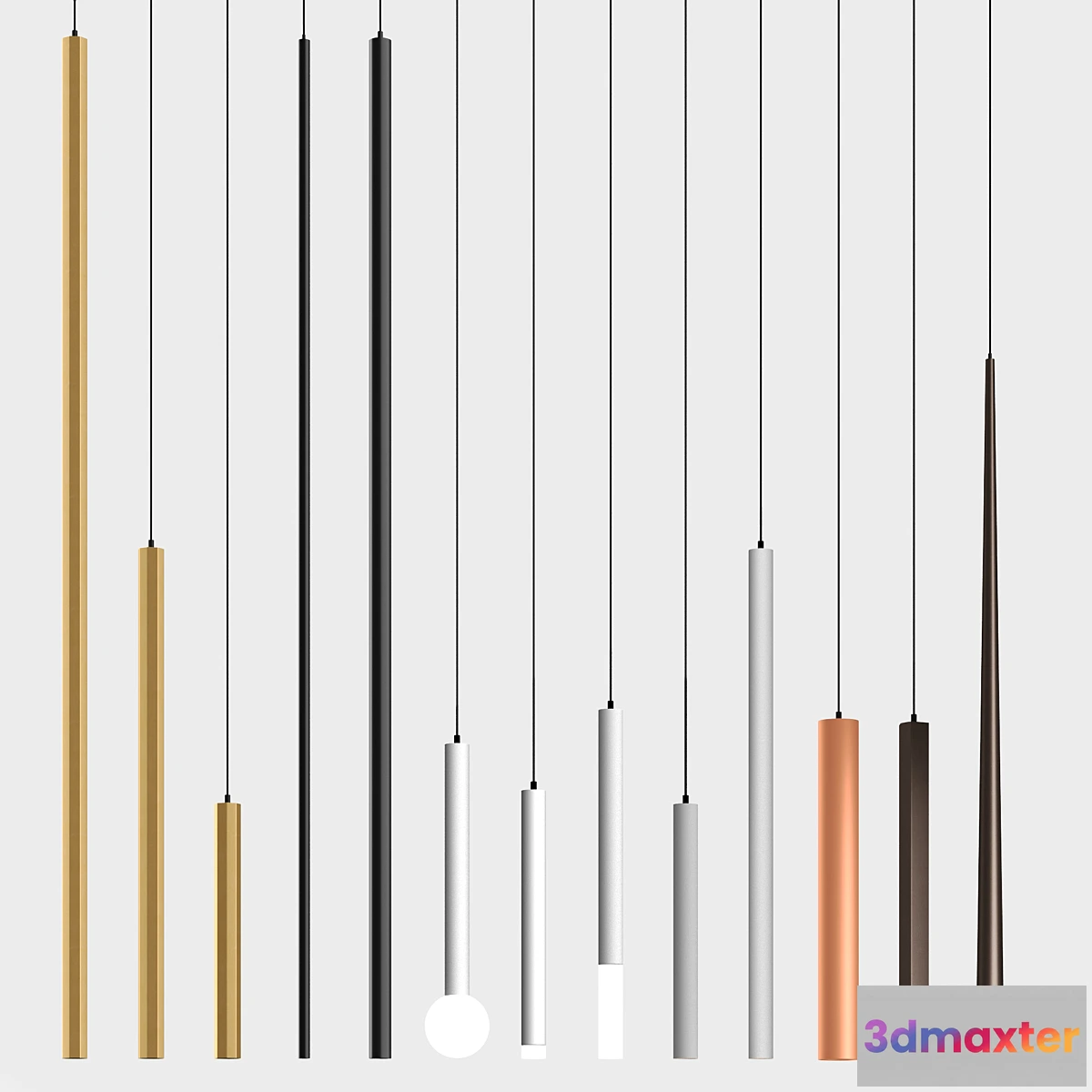 1475926 - PDNT Locus + Octo + Quatro + Conoos lamp Series (Centersvet) 3D Max