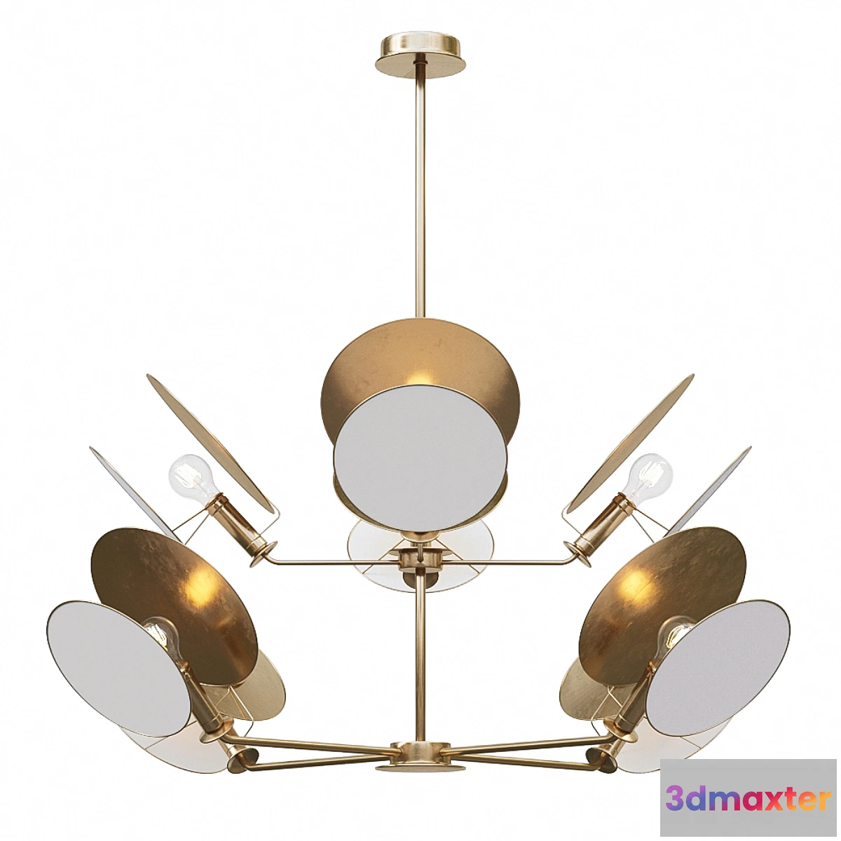 1476056 - Visual Comfort Thomas OBrien Osiris Large Reflector Chandelier 3D Max