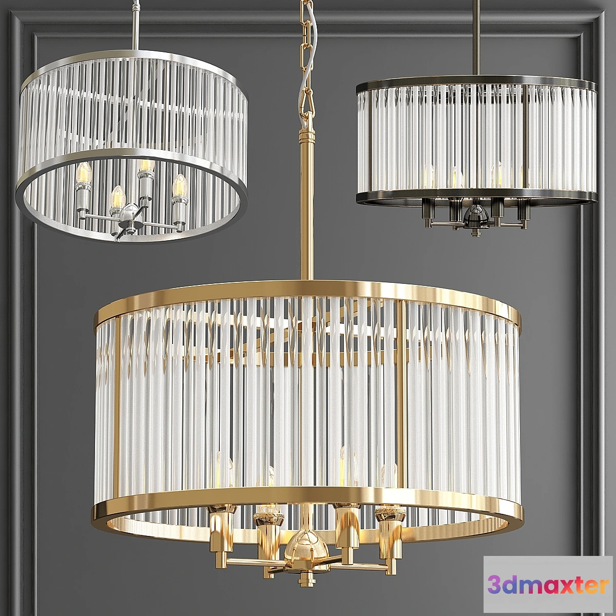 1476494 - Chandelier Chandelier Darcy Nickel 3D Max