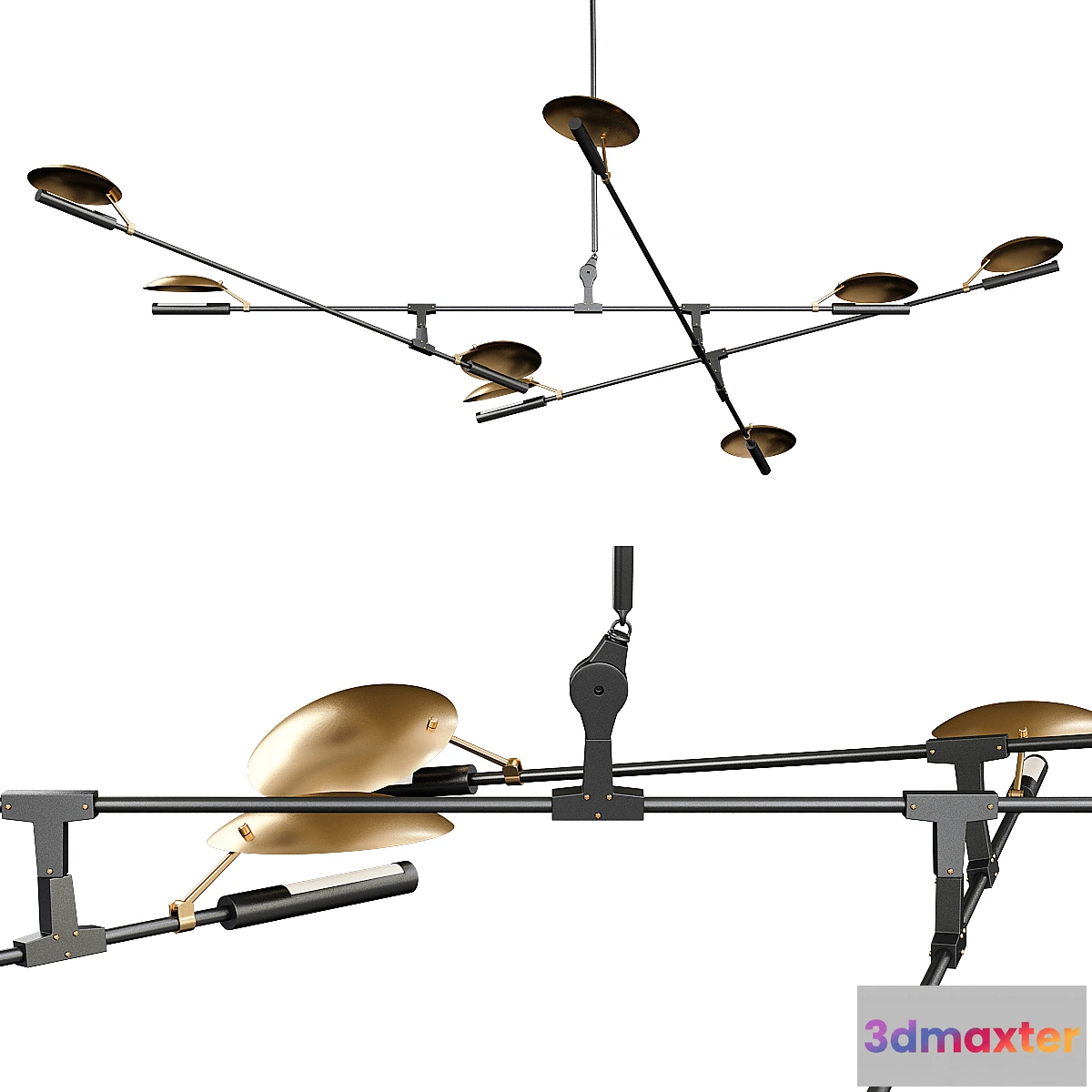 1476708 - Pendant light branching disc 08.07 3D Max