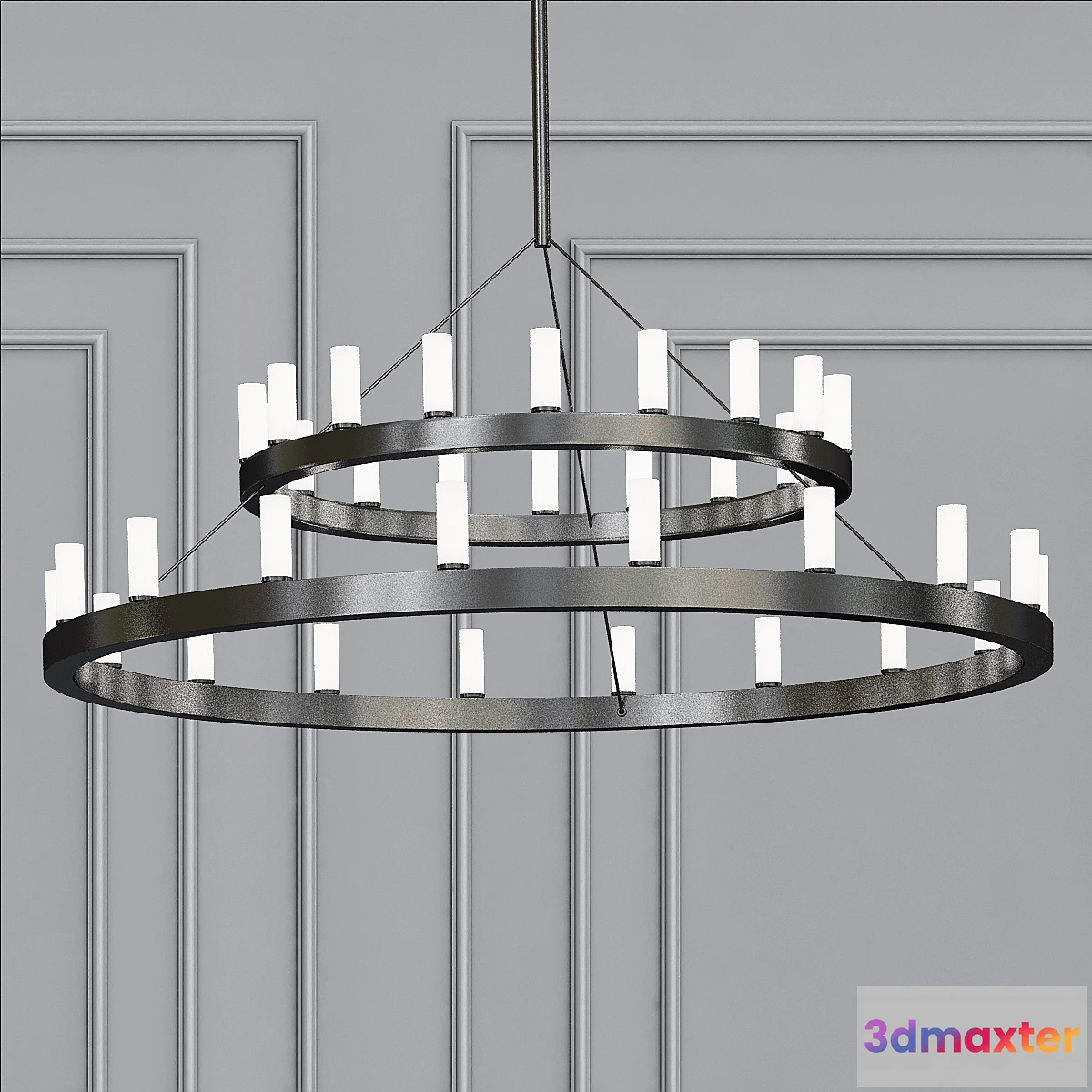 1477408 - Chandelier 2 Tier Suspension 3D Max