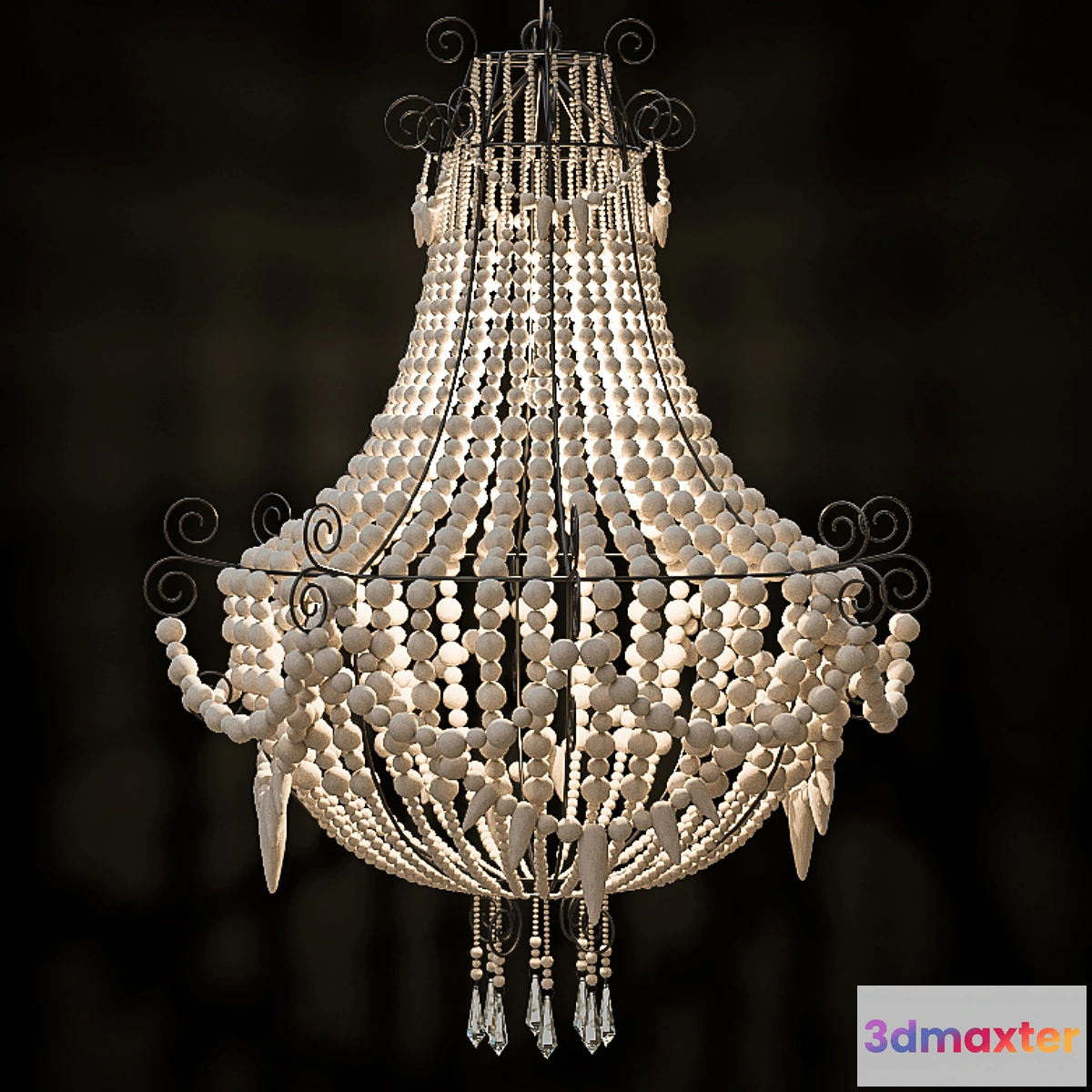 1478024 - Mud Beaded Chandelier 3D Max