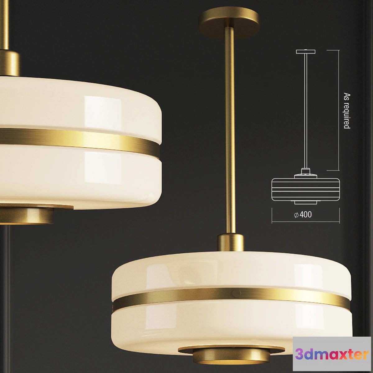1478410 - Masina Pendant Lamp Bertfrank 3D Max