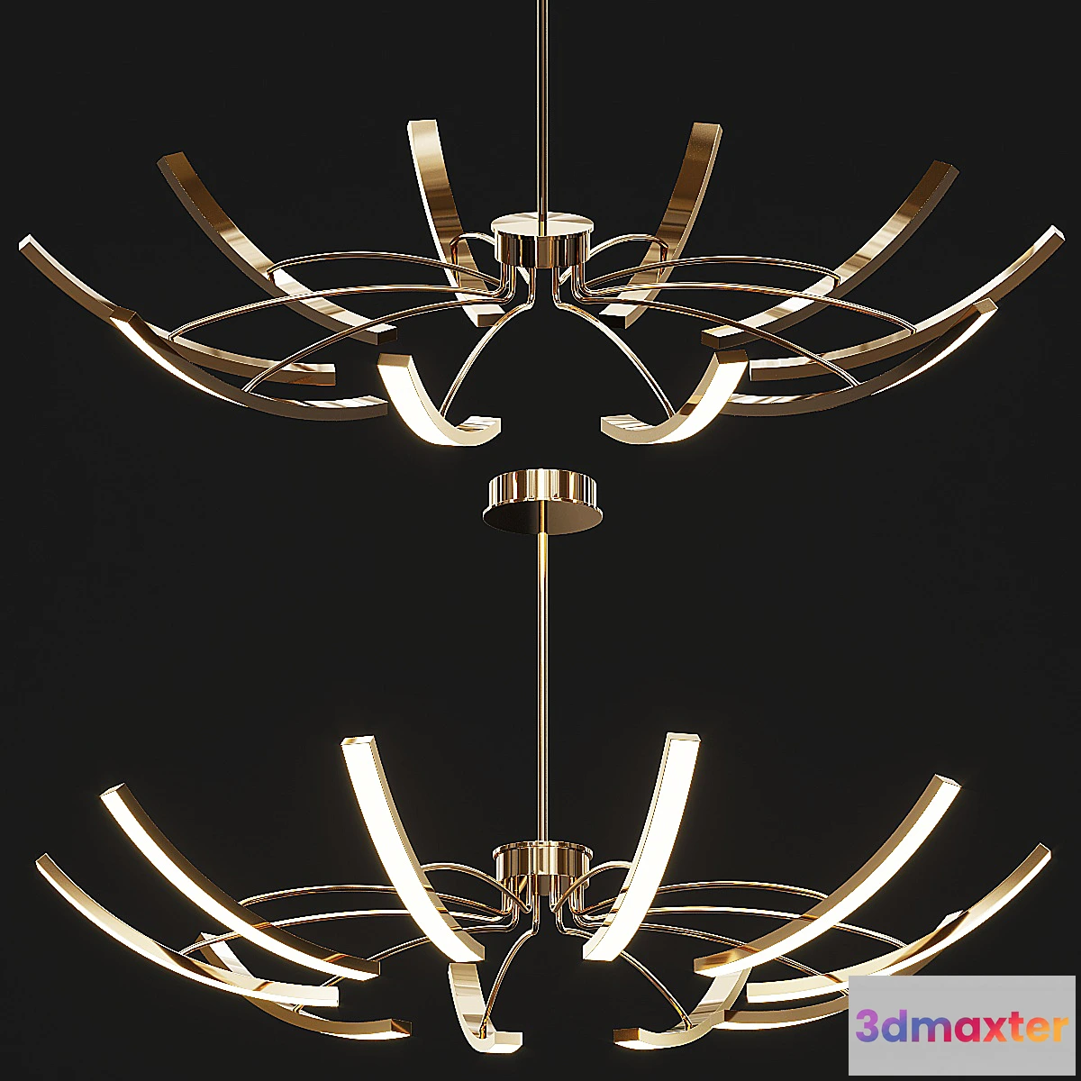 1478640 - Unique Design Geometric Chandelier Novelty Light 3D Max